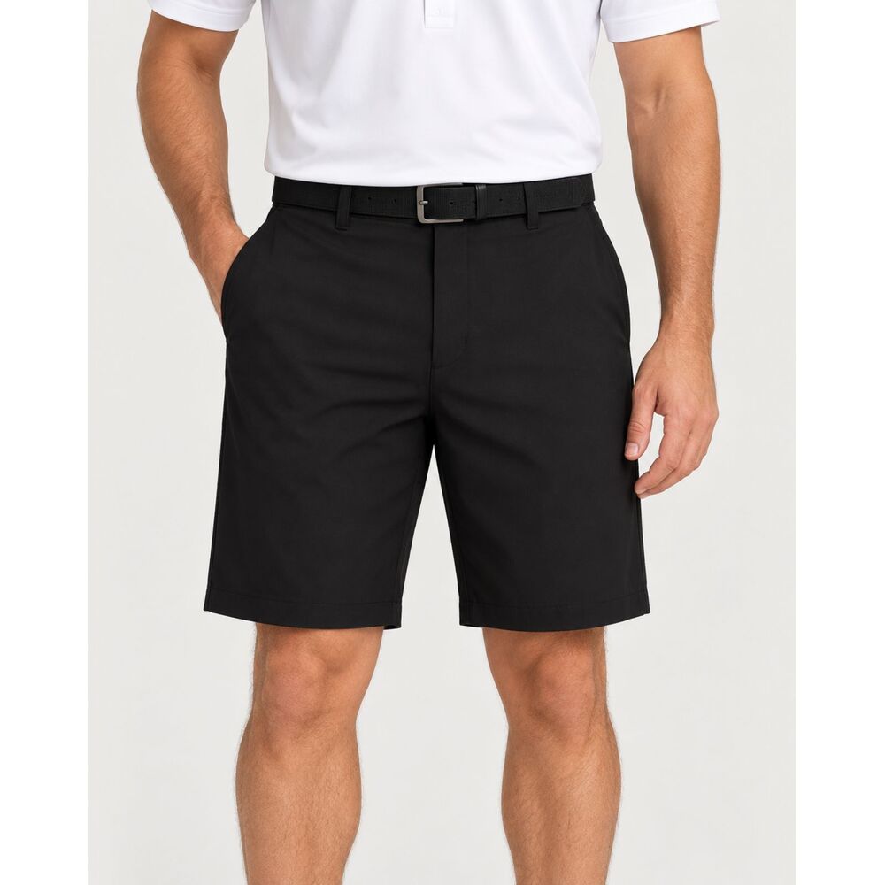 Greg Norman Men’s Golf Shorts Black Flat Front Size 36